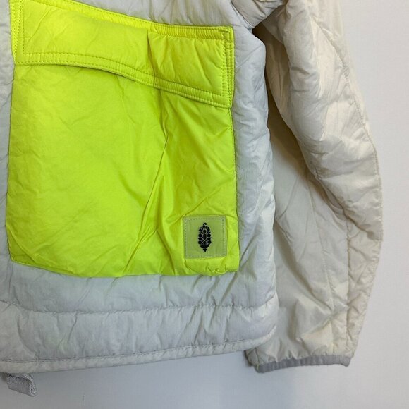 FREE PEOPLE Outta Left Field Jacket in Neon Green Size Small - Picture 6 of 15